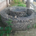 Jardim decorativo Gabion com fogueiras